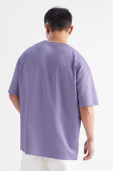 Basic Lavender Oversized T-shirt for men
